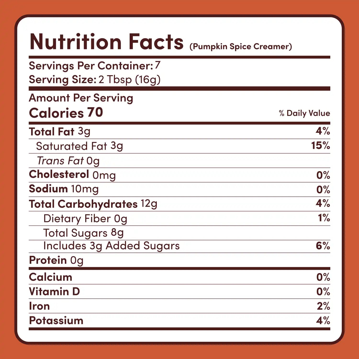 Pumpkin Spice Superfood Creamer Add-On (SPECIAL PRICING) P8