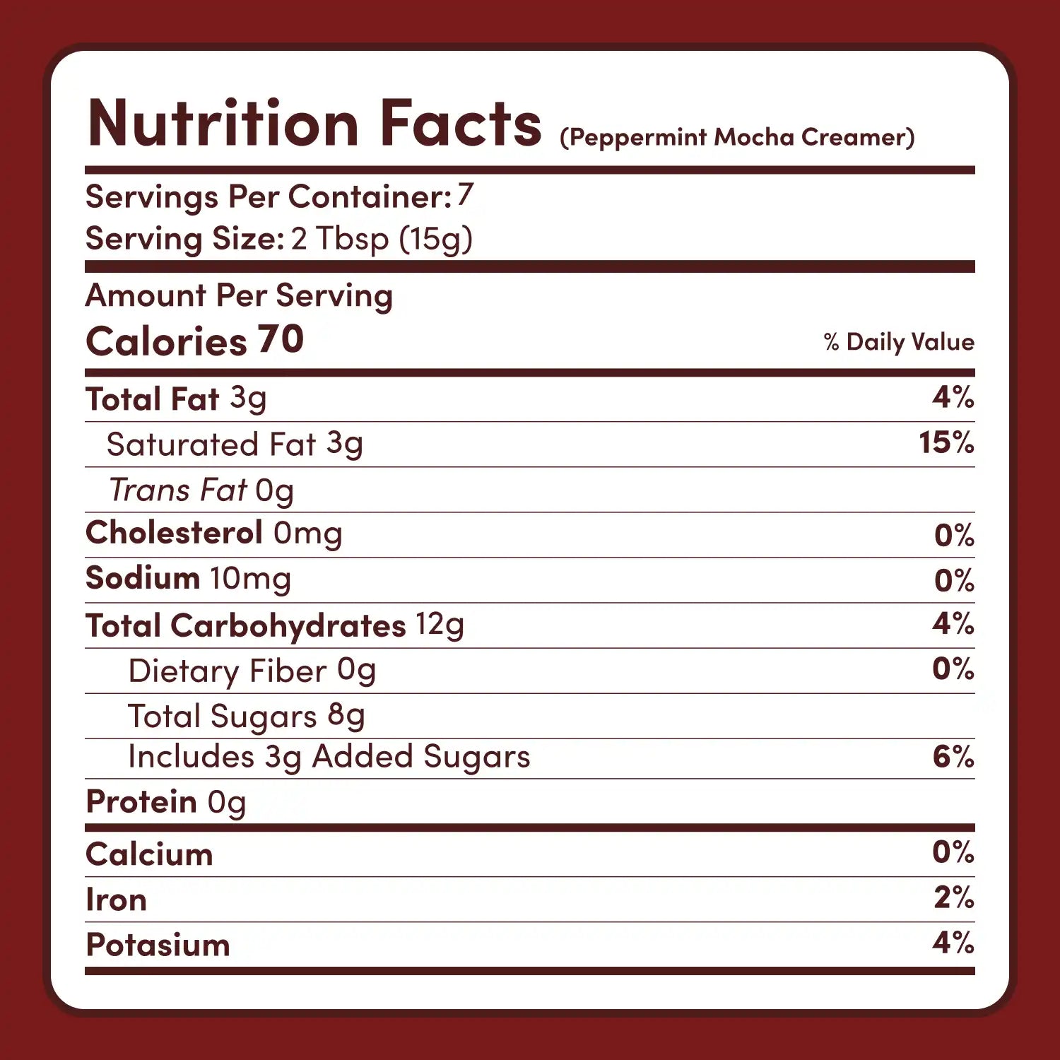 Peppermint Mocha Creamer Add-On (SPECIAL PRICING) O8