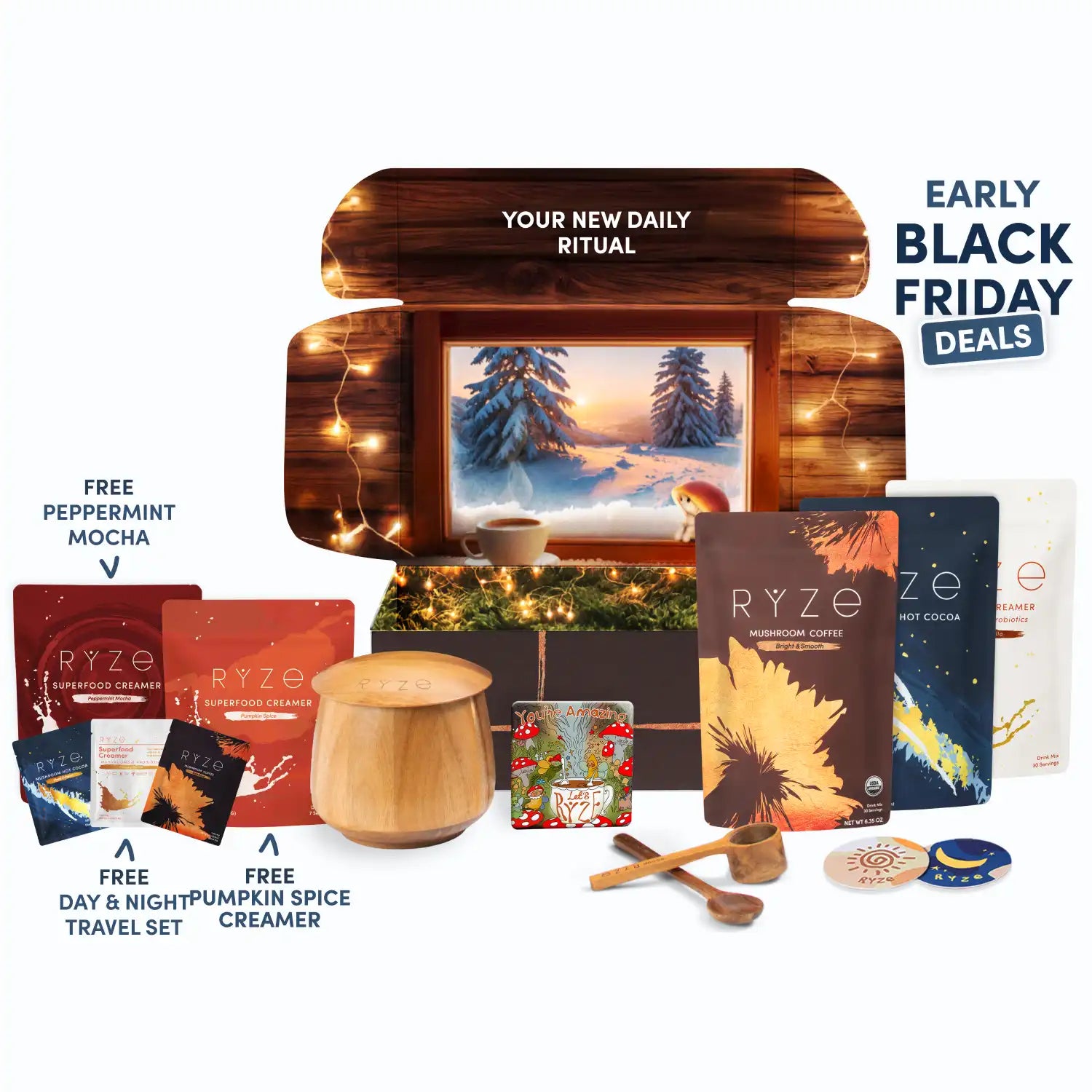 RYZE Ritual Set: Cocoa + Coffee X1
