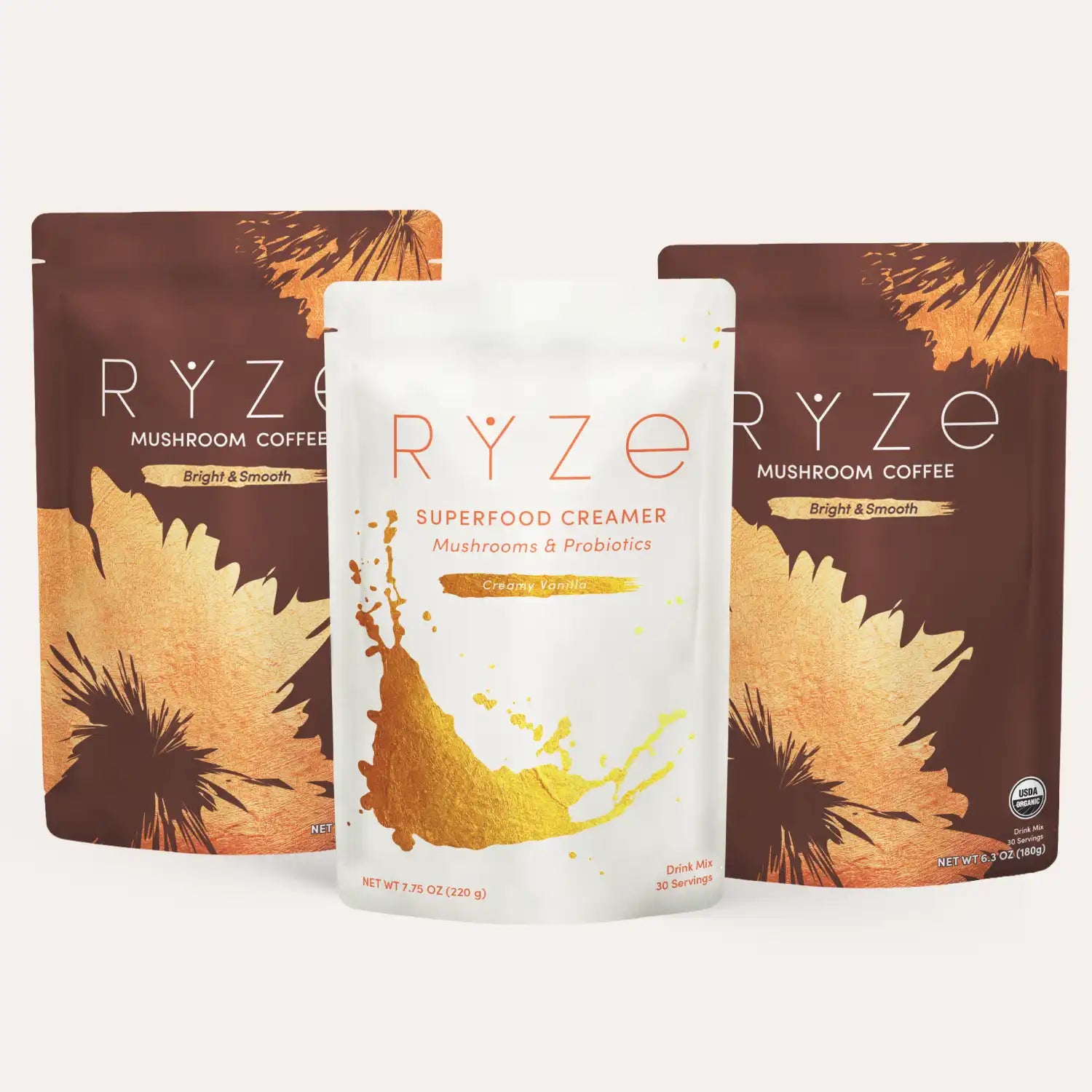 RYZE Starter Gift Set (2 Coffees + 1 Creamer) L2