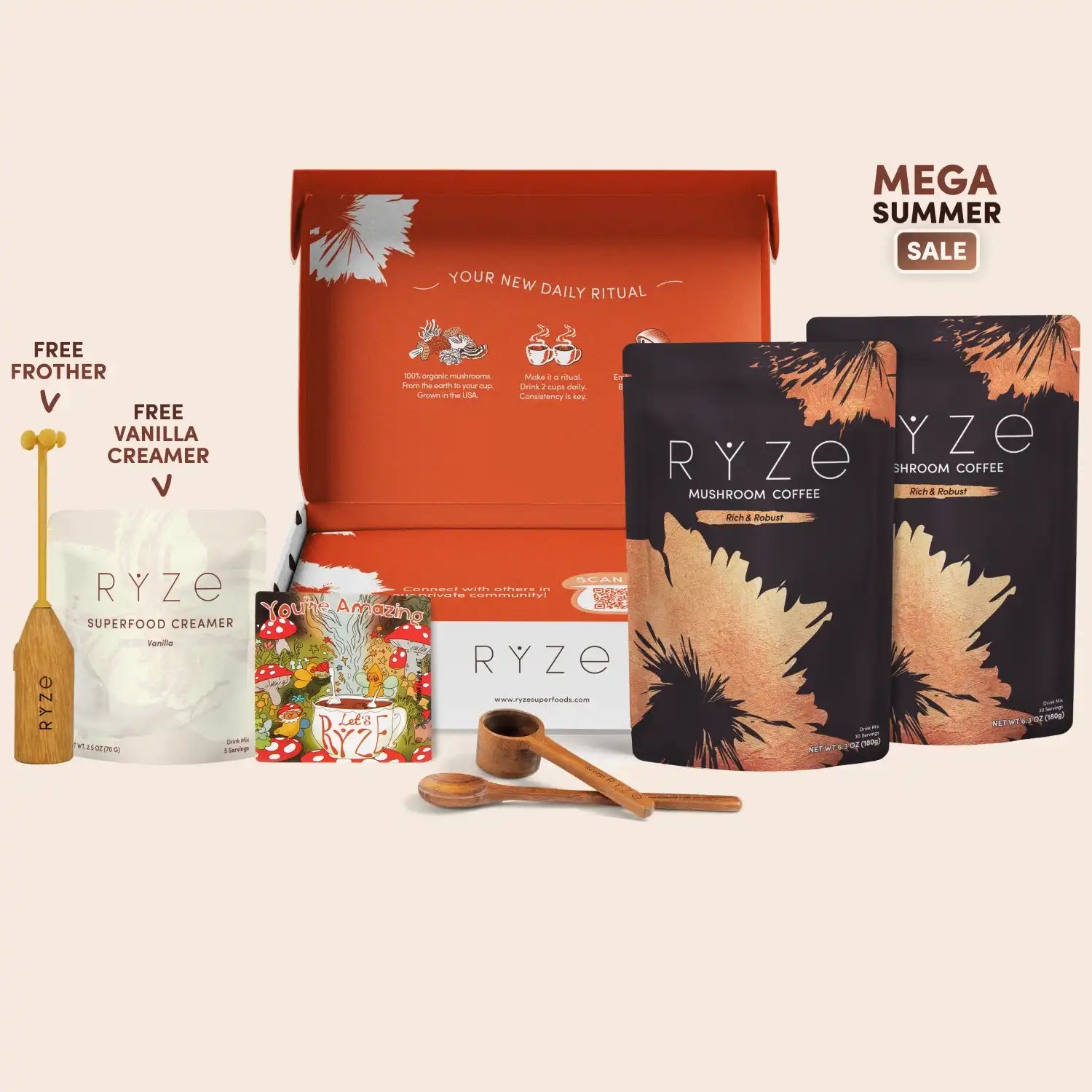 Mushroom Coffee Dark Roast Starter Kit (Upgrade) G5