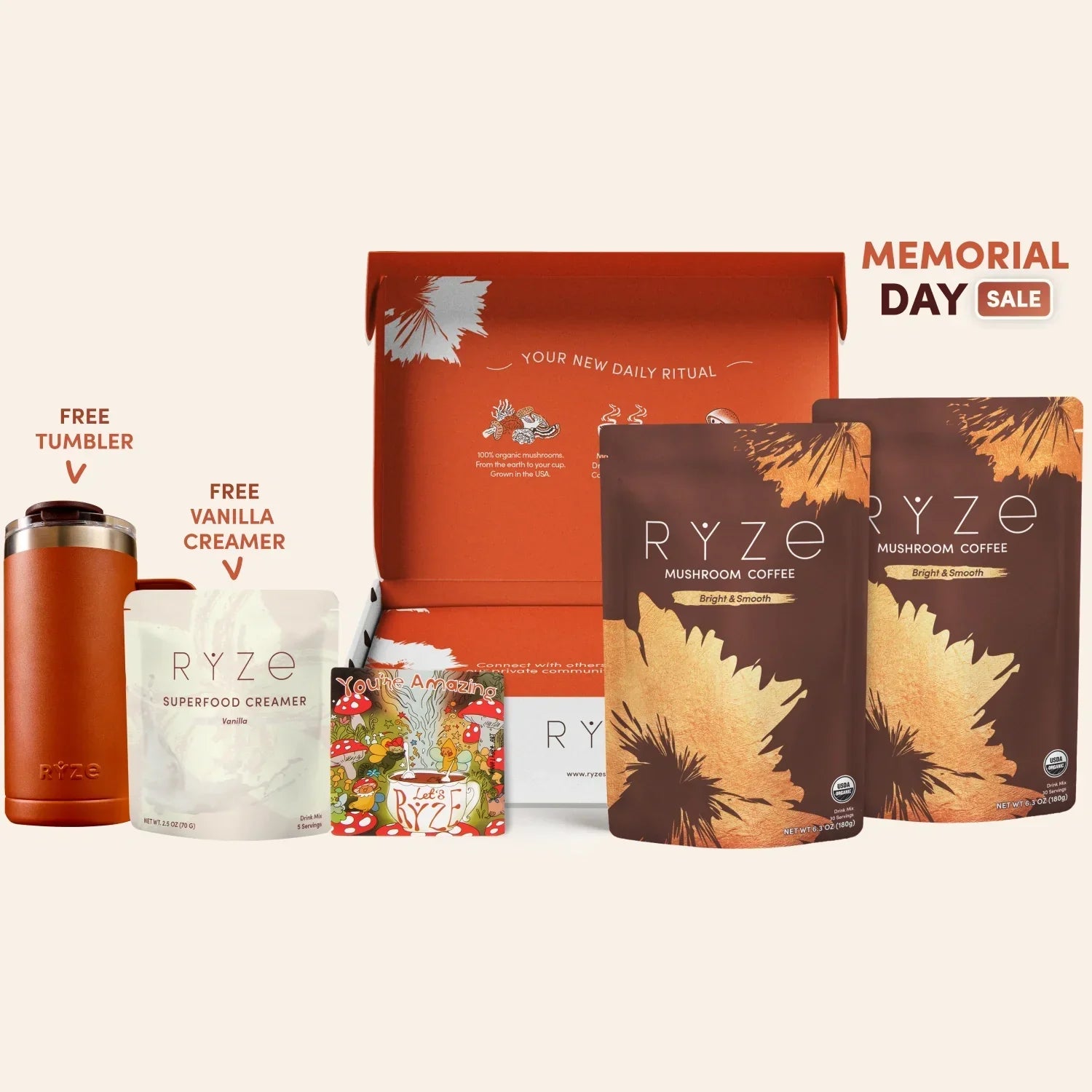Mushroom Coffee Starter Kit 60 Serving S1