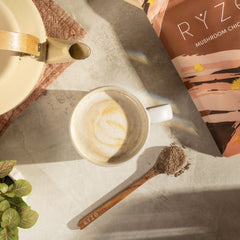 RYZE Mushroom Chicory — Organic Instant Chicory with Shitake & Lions mane, 30 Servings O4