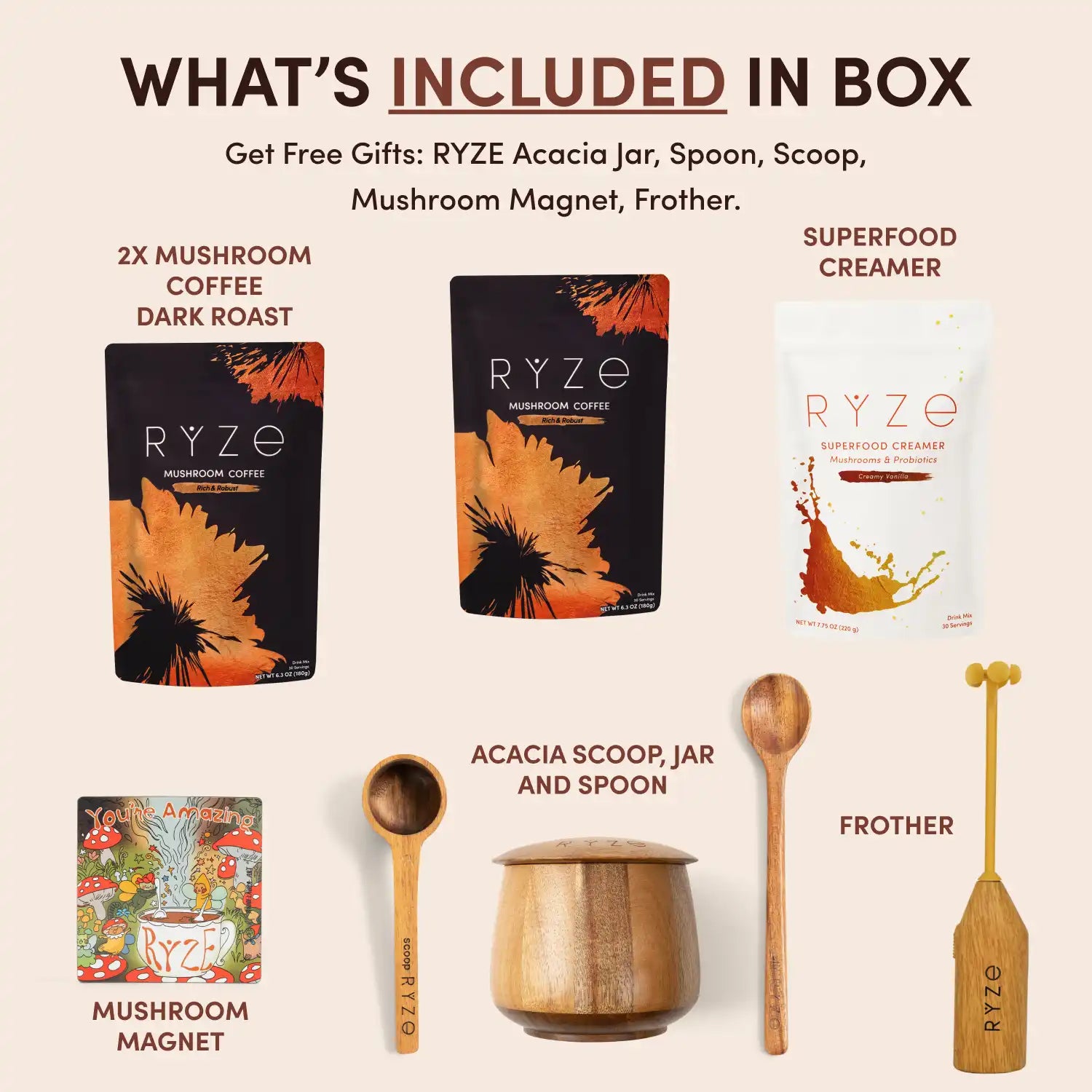 Mushroom Coffee Ritual Set K0