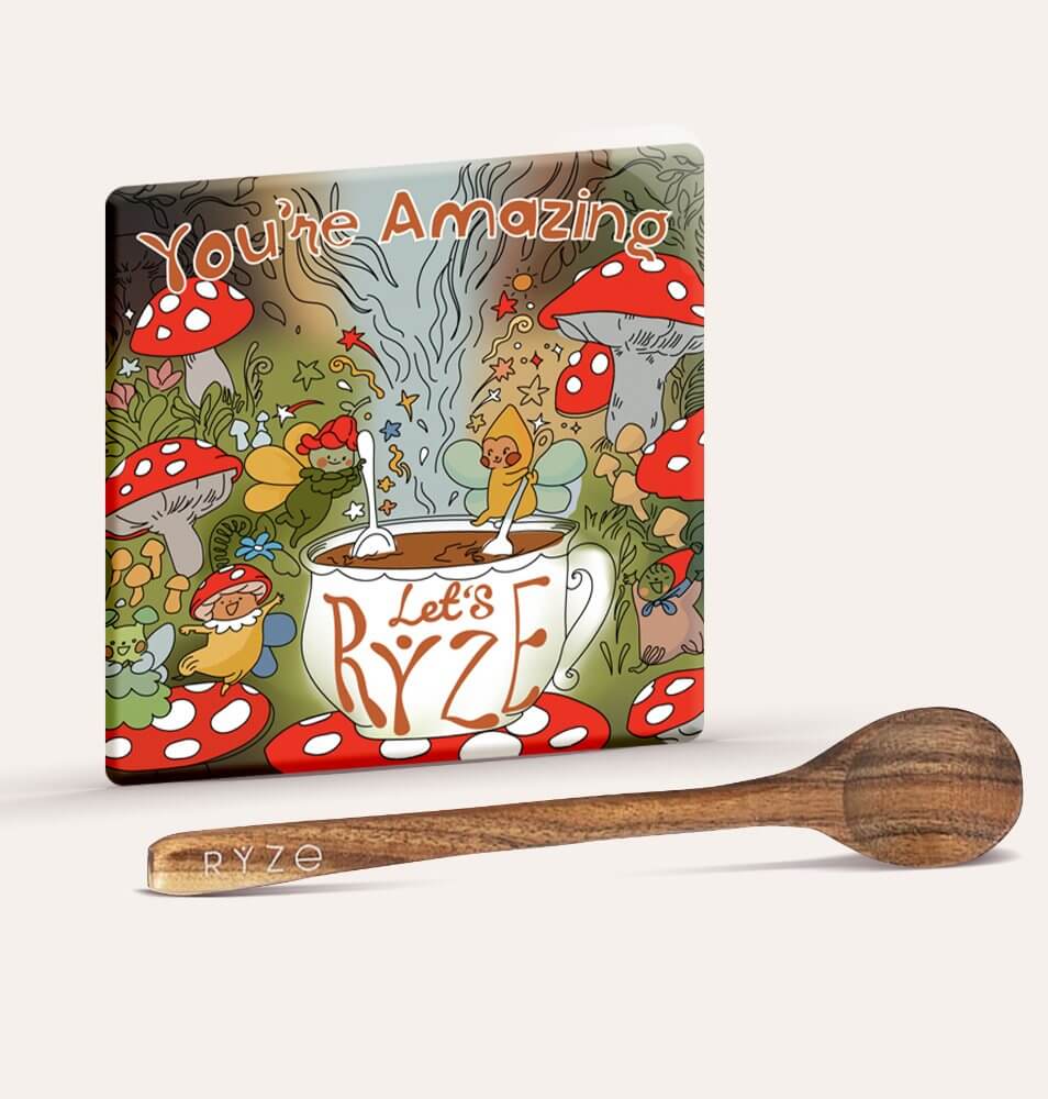 Mushroom Magnet + Acacia Spoon R4