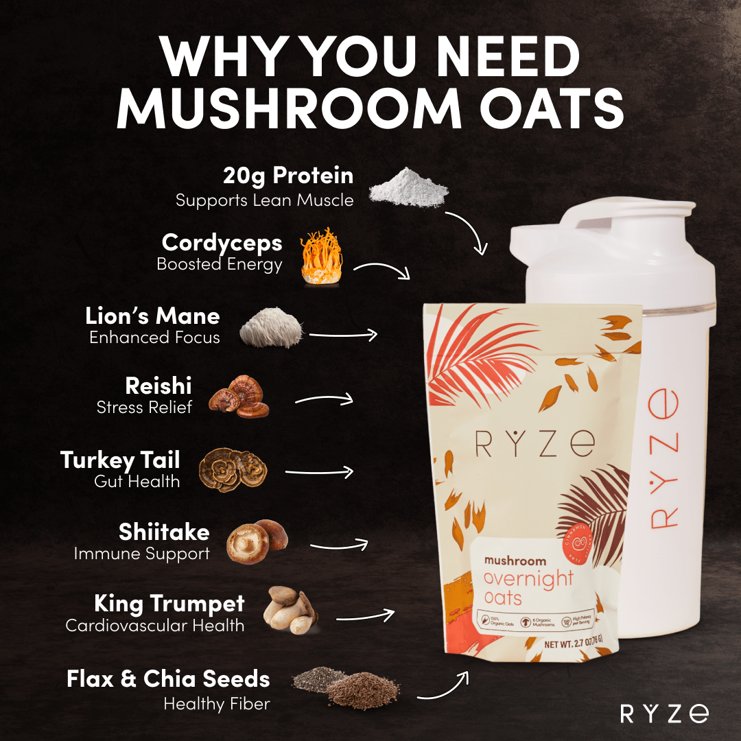 Mushroom Overnight Oats Pack (28 Servings) I7