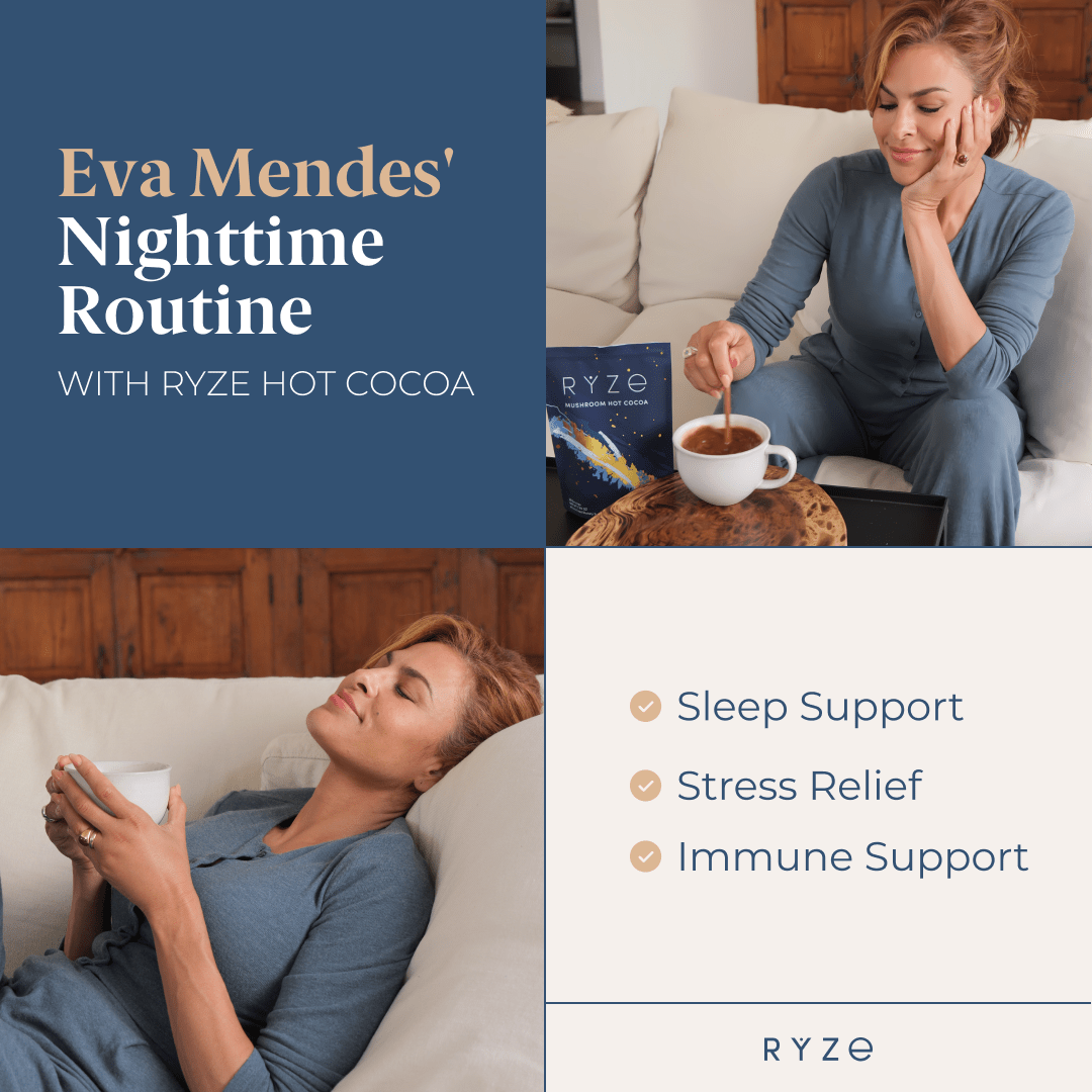 RYZE Hot Cocoa - with 6 Sleep Superfoods to Help Fall Asleep and Stay Asleep X8