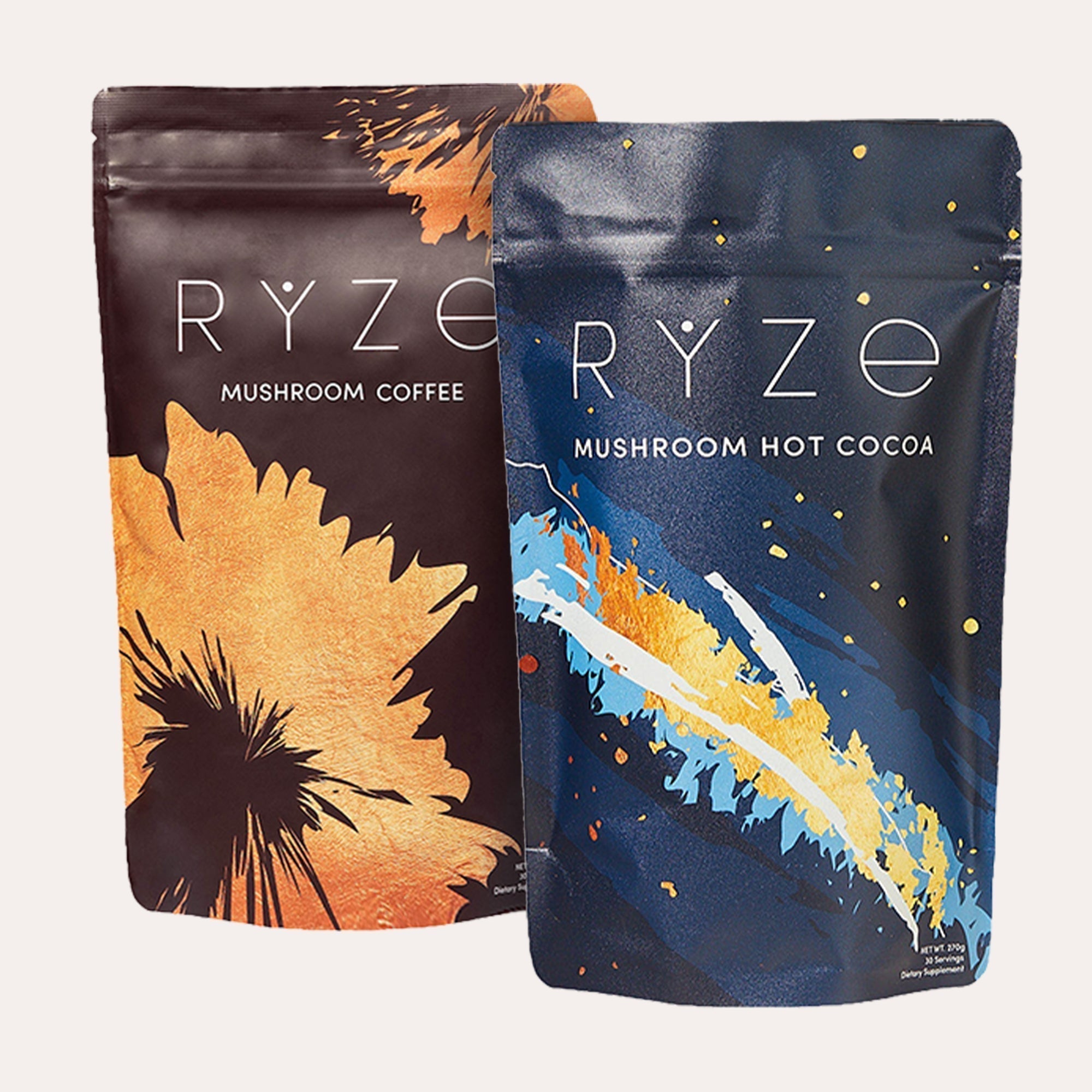 RYZE Hot Cocoa - with 6 Sleep Superfoods to Help Fall Asleep and Stay Asleep X8