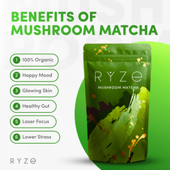 RYZE Organic Mushroom Matcha Starter Kit (60 servings) G0